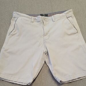 Halsey Size 34 Men's Light Gray Shorts